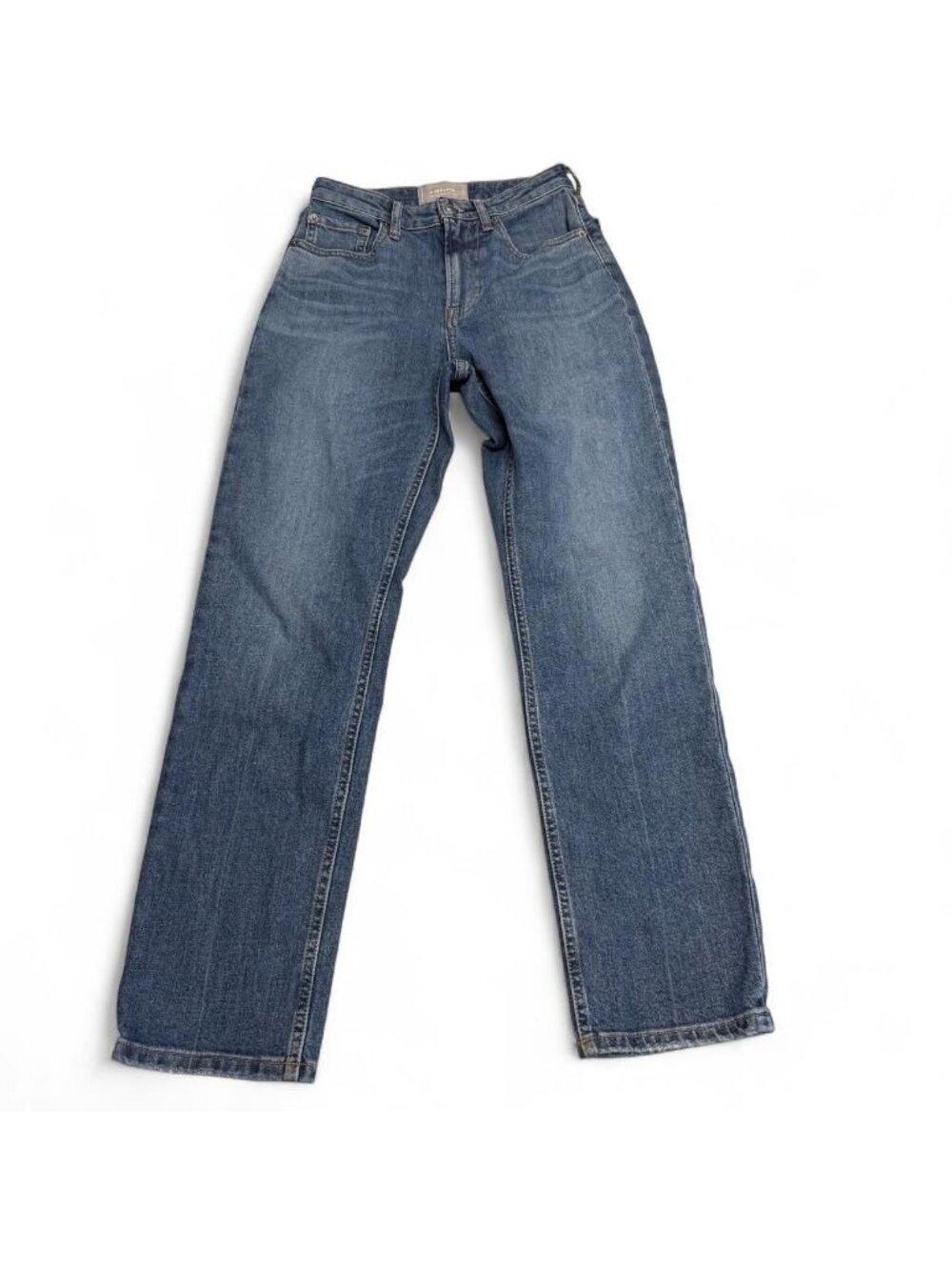 Everlane The High Rise Straight Jean Women's 24 Denim Preppy Medium Wash Blue